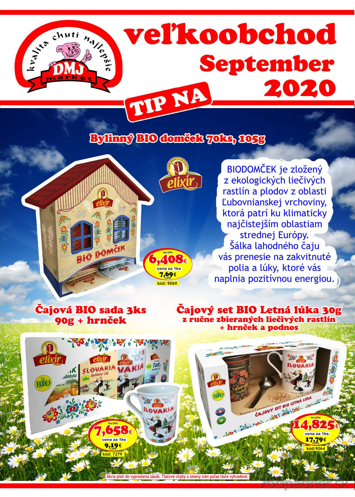 1. stránka DMJ market letáku