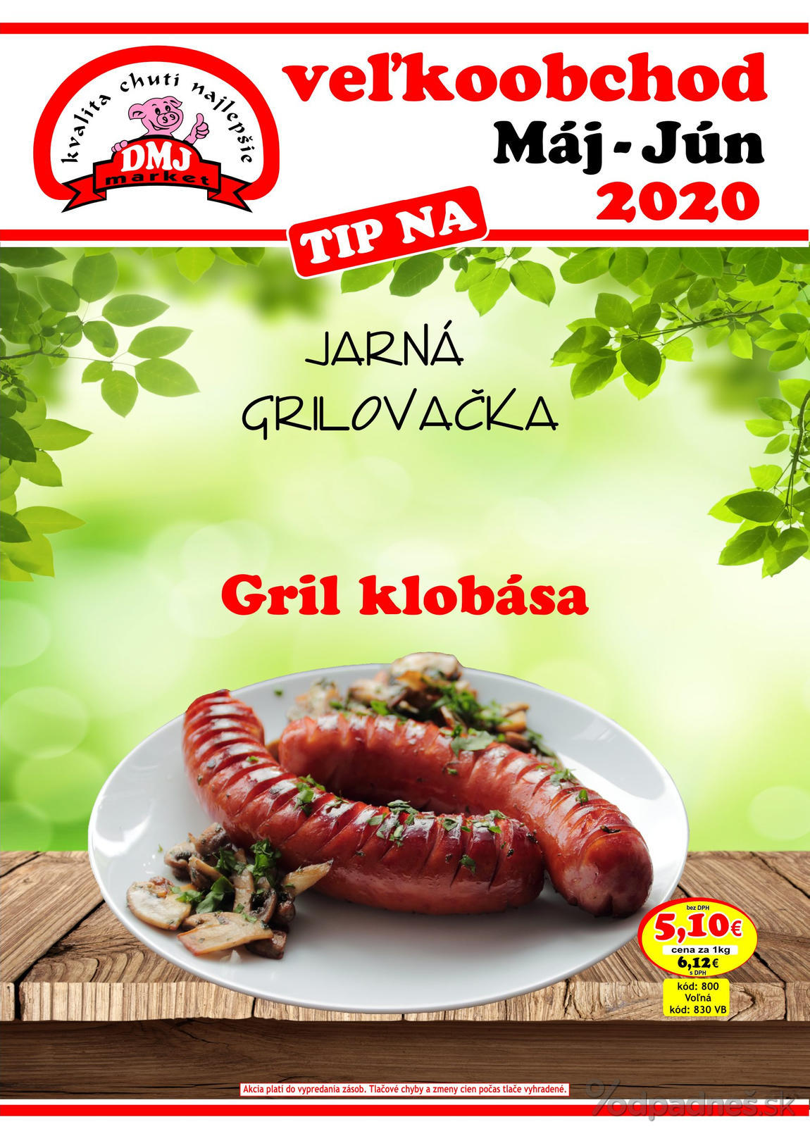 1. stránka DMJ market letáku