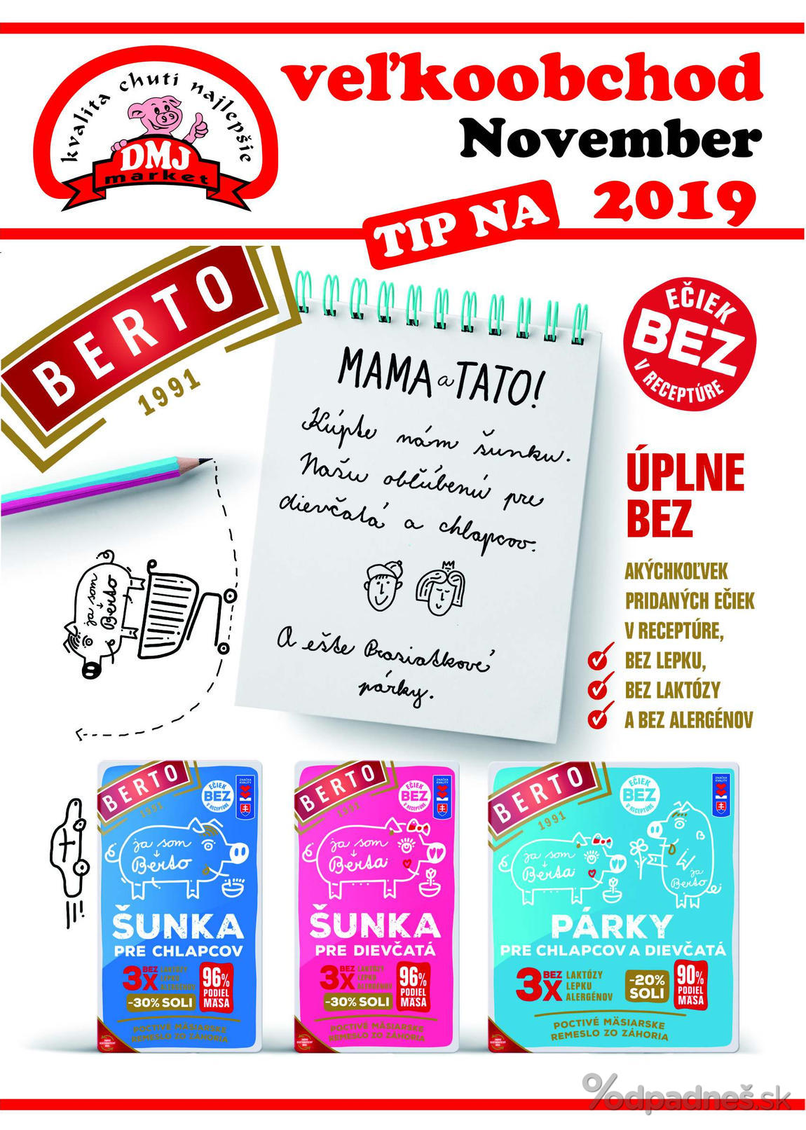 1. stránka DMJ market letáku