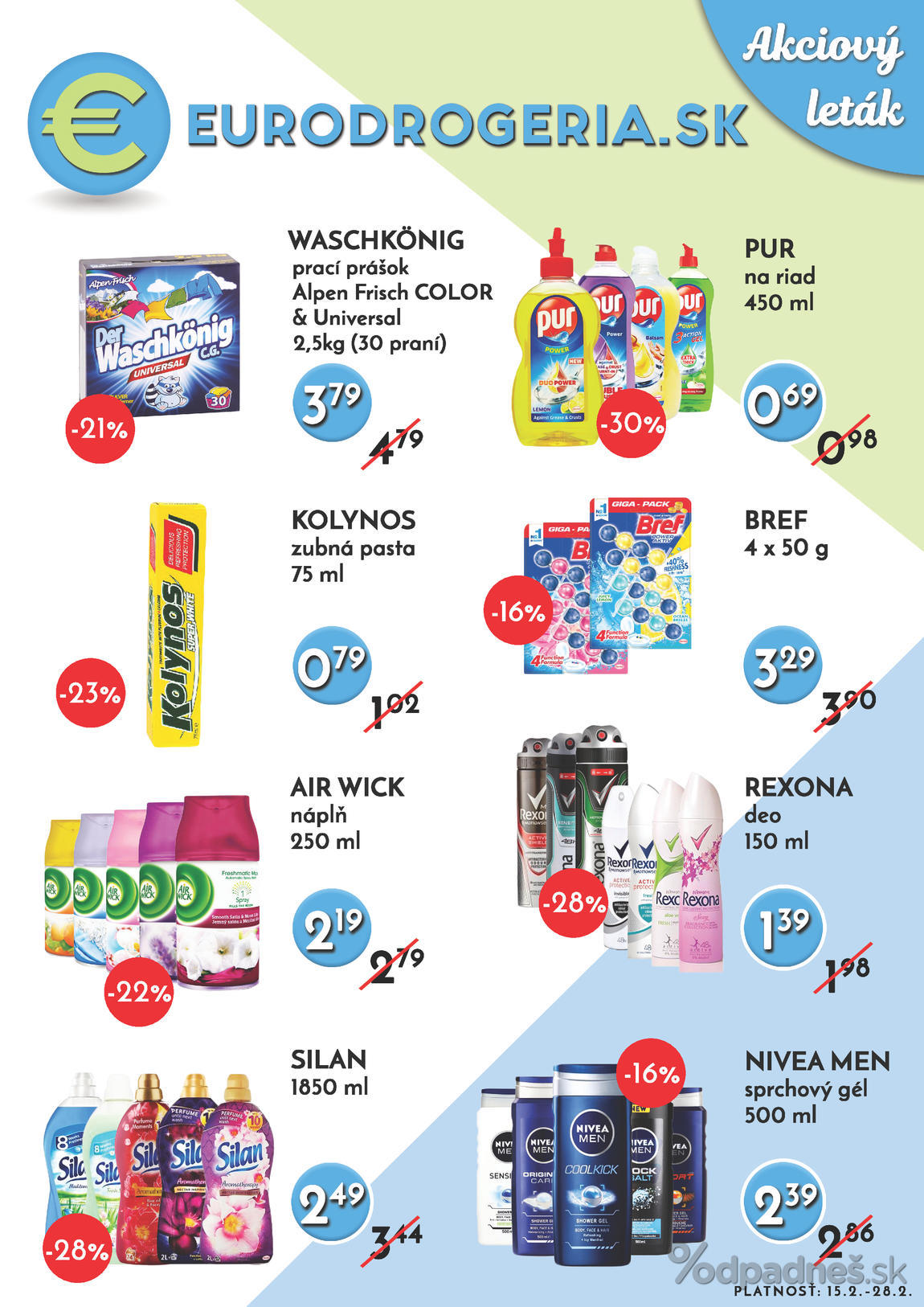 1. stránka Eurodrogéria.sk letáku